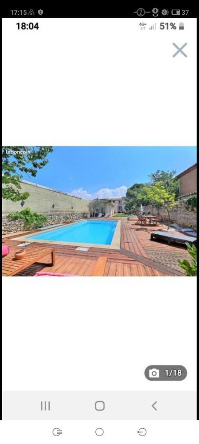 Villa 3 Appartements Entiers Avec Piscine Et Jaccuzi Et Parking Marseilles Exterior foto